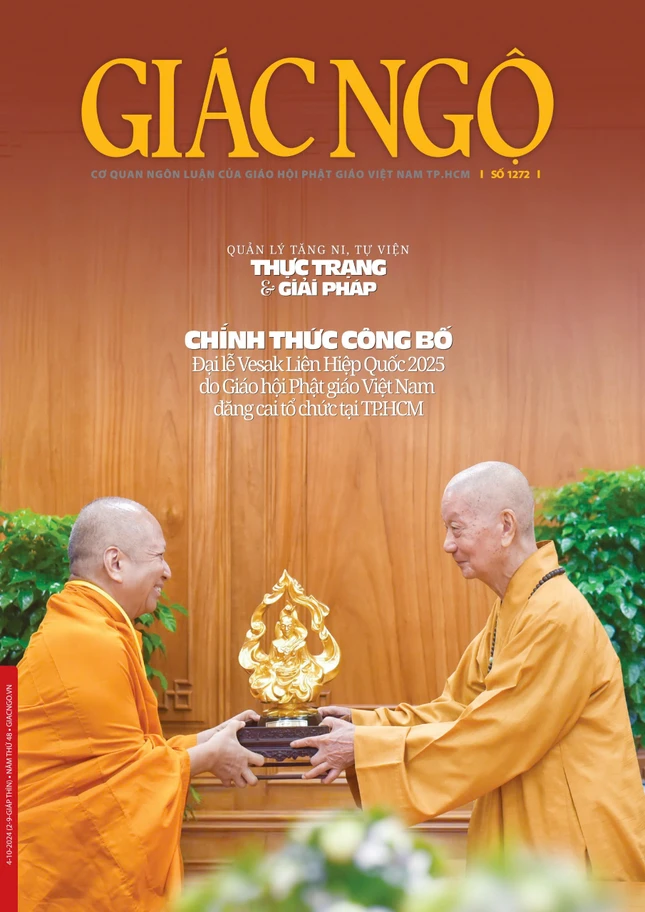 Bìa Báo Giác Ngộ số 1272 - Ảnh: Quảng Đạo