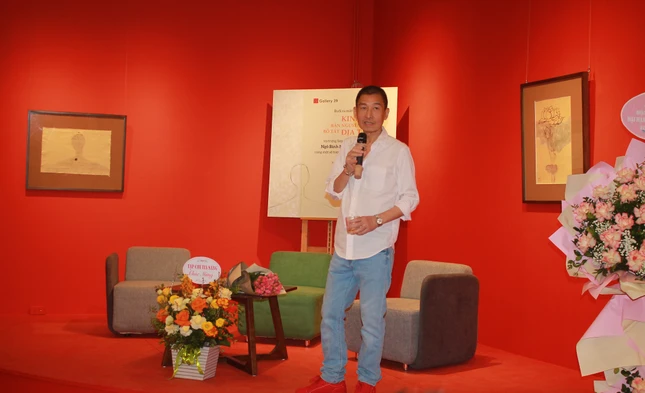 Họa sĩ Lê Thiết Cương chia sẻ tại sự kiện