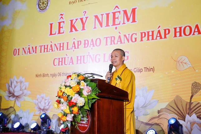 Thượng tọa Thích Minh Quang phát biểu Thượng tọa Thích Minh Quang phát biểu