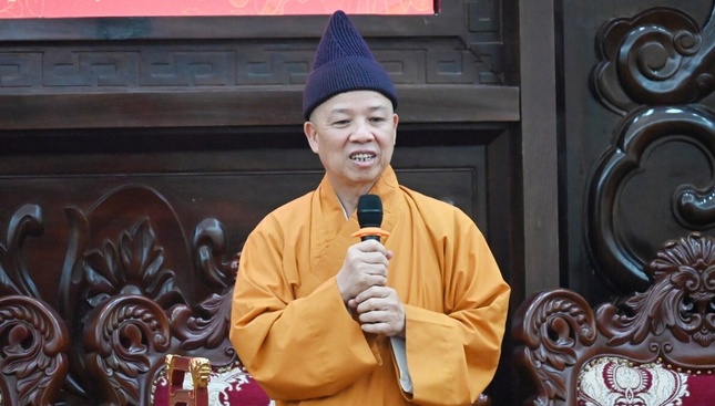 Hòa thượng Thích Thanh Quyết phát biểu