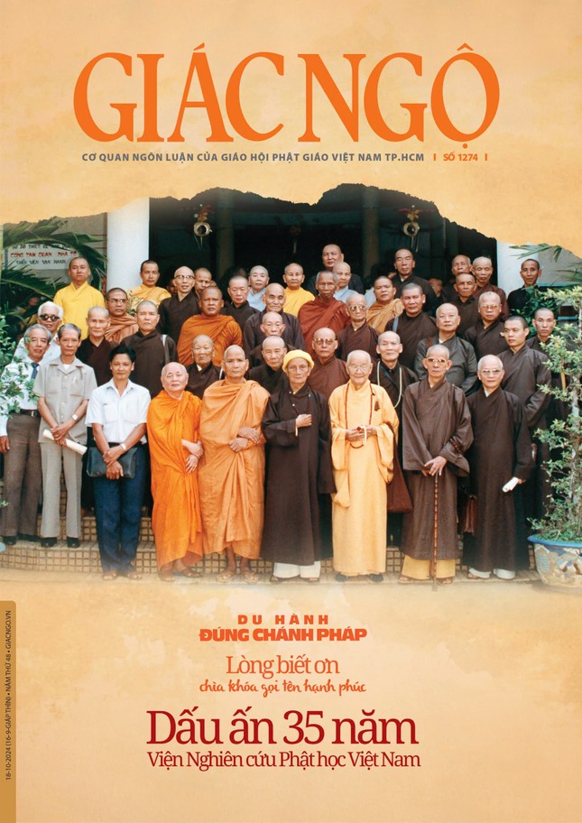 Bìa Báo Giác Ngộ số 1274 - Ảnh: Tùng thư Vạn Hạnh Bìa Báo Giác Ngộ số 1274 - Ảnh: Tùng thư Vạn Hạnh