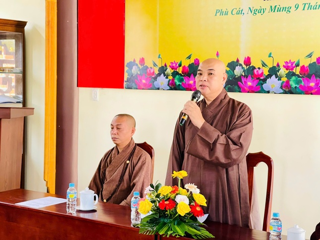 Thượng tọa Thích Nhuận Trí phát biểu chỉ đạo
