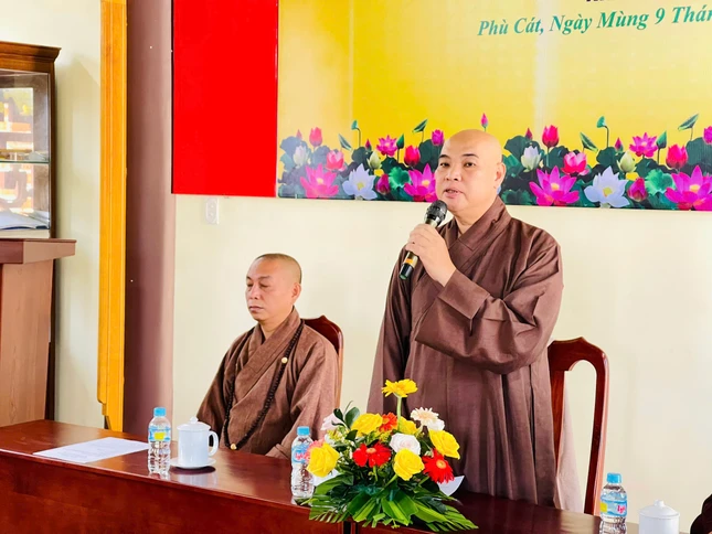 Thượng tọa Thích Nhuận Trí phát biểu chỉ đạo