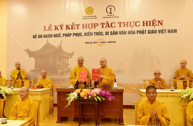 Lễ ký kết hợp tác thực hiện 4 đề án giữa Ban Văn hóa T.Ư và Ban Quản trị Thiền phái Trúc Lâm VN
