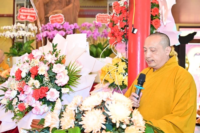 Thượng tọa Thích Quảng Minh phát biểu khai mạc Thượng tọa Thích Quảng Minh phát biểu khai mạc
