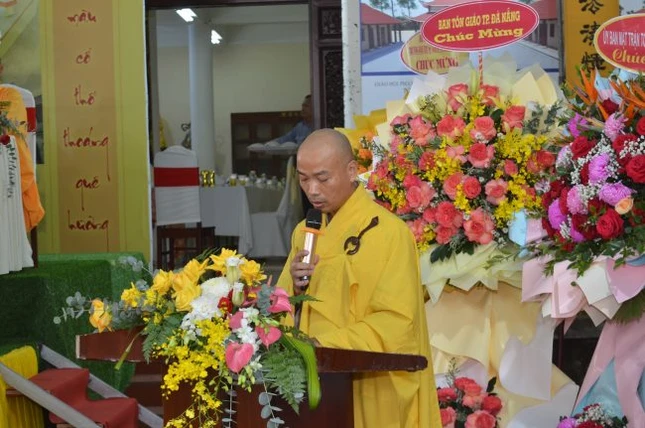 Đại đức Thích Hạnh Viên phát biểu khai mạc