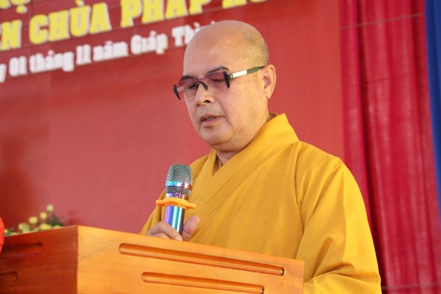Thượng tọa Thích Tâm Thuận phát biểu khai mạc