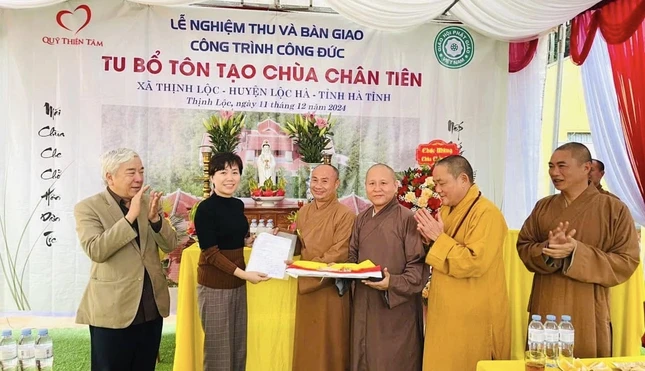 Chùa Chân Tiên đã được nghiệm thu và bàn giao để đưa vào sử dụng Chùa Chân Tiên đã được nghiệm thu và bàn giao để đưa vào sử dụng