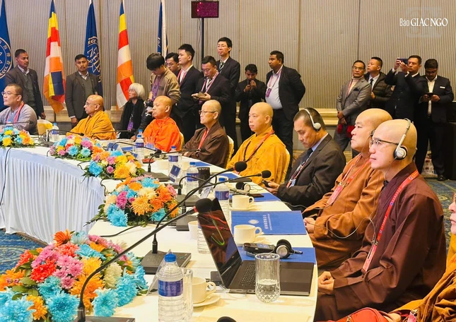 Đoàn đại biểu GHPGVN do Thượng tọa Thích Quang Thạnh, Ủy viên Hội đồng Trị sự, Phó Trưởng ban Phật giáo Quốc tế T.Ư làm trưởng đoàn