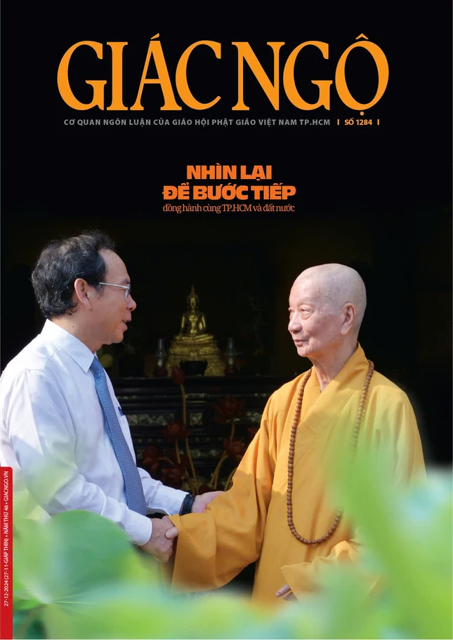 Bìa Báo Giác Ngộ số 1284 - Ảnh: Bảo Toàn, Mỹ thuật: Tống Viết Diễn