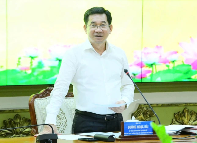 Phó Chủ tịch Thường trực UBND TP.HCM Dương Ngọc Hải phát biểu