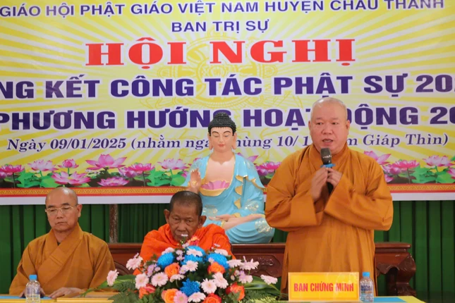 Thượng tọa Thích Tâm Khiết phát biểu chỉ đạo Thượng tọa Thích Tâm Khiết phát biểu chỉ đạo