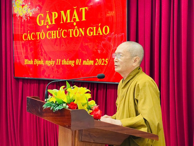 Hòa thượng Thích Đồng Quả phát biểu