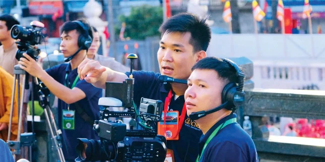 Giác Ngộ TV - phòng Media góp phần đem đến sản phẩm nghe, nhìn trên hệ sinh thái số - Ảnh: Yên Hà