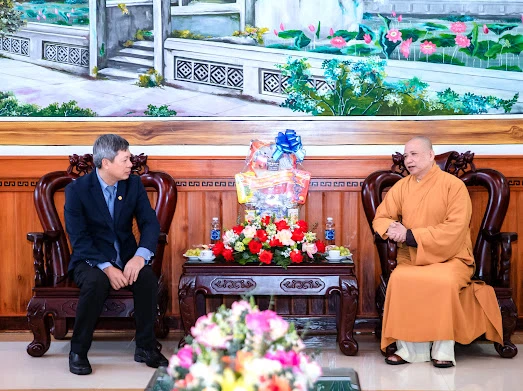 Hòa thượng Thích Phước Minh phát biểu