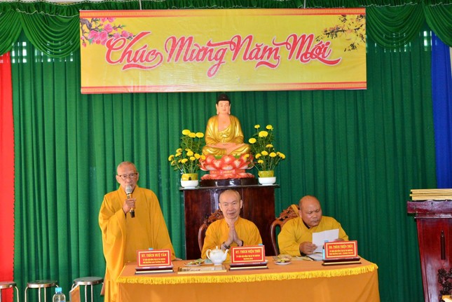 Hòa thượng Thích Huệ Tâm phát biểu