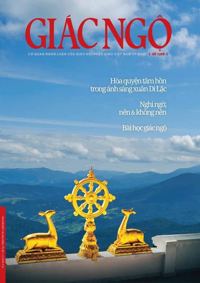 Bìa Báo Giác Ngộ số 1289 - Mỹ thuật: Tống Viết Diễn Bìa Báo Giác Ngộ số 1289 - Mỹ thuật: Tống Viết Diễn
