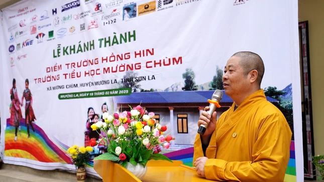 Hòa thượng Thích Thọ Lạc phát biểu