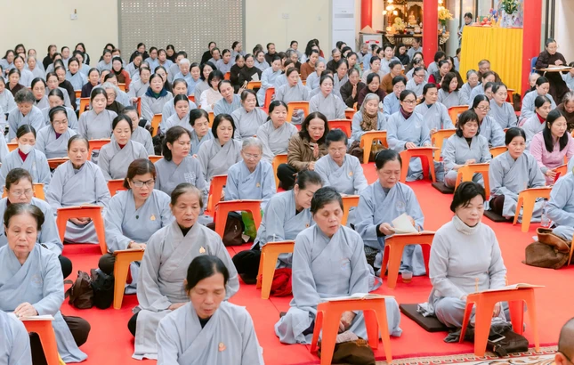 Phật tử trì tụng kinh Dược Sư cầu nguyện quốc thái dân an Phật tử trì tụng kinh Dược Sư cầu nguyện quốc thái dân an