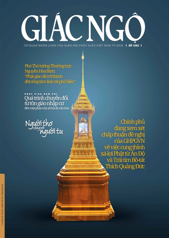 Bìa Báo Giác Ngộ số 1292 - Ảnh: Quảng Điền; Mỹ thuật: Tống Viết Diễn