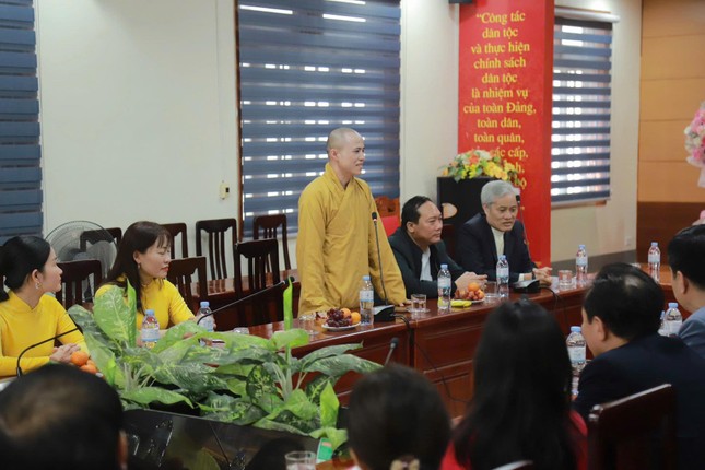 Đại đức Thích Châu Phong phát biểu