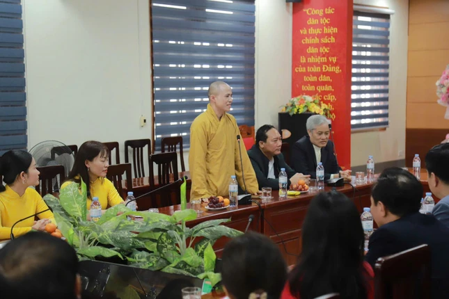 Đại đức Thích Châu Phong phát biểu