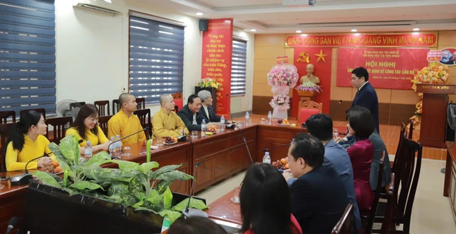 Giám đốc Sở Dân tộc và Tôn giáo tỉnh Nghệ An Vi Văn Sơn phát biểu