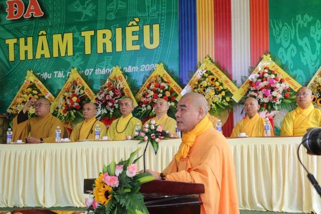 Đại đức Thích Nguyên Mãn phát biểu