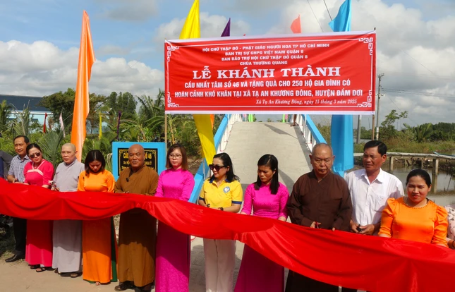 Khánh thành cầu Nhất Tâm số 46 tại xã Tạ An Khương Đông, H.Đầm Dơi, Cà Mau