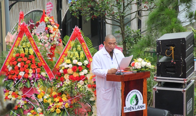 Đại đức Thích Liễu Bổn phát biểu khai mạc