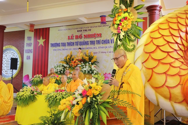 Đại đức Thích Từ Châu phát biểu khai mạc