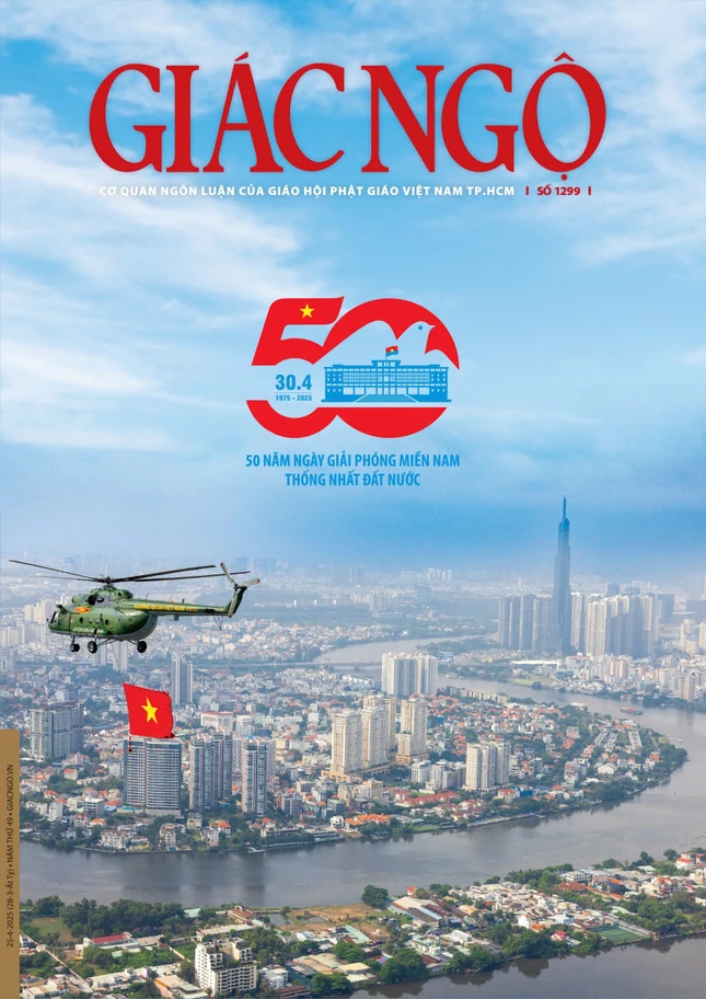 Bìa Báo Giác Ngộ số 1299 - Ảnh: Ngô Trần Hải An, Mỹ thuật: Tống Viết Diễn