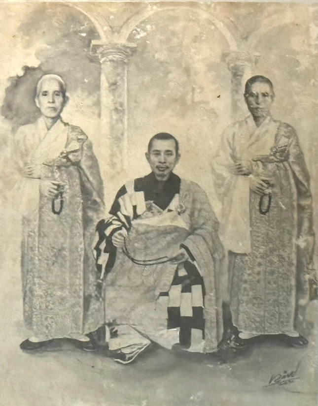 Chân dung Tổ sư cùng đệ tử