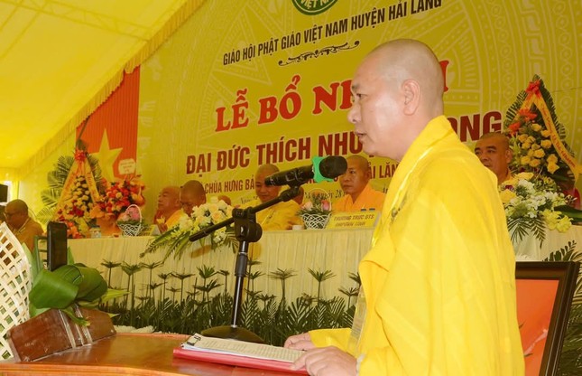 Đại đức Thích Từ Nguyện phát biểu khai mạc