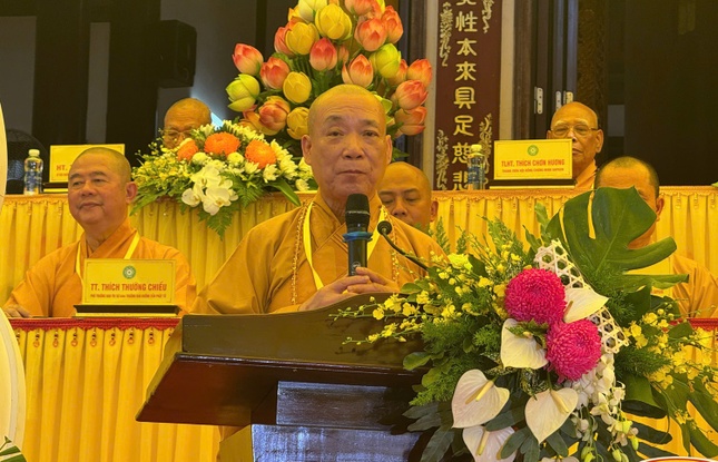 Hòa thượng Thích Bảo Nghiêm phát biểu khai mạc