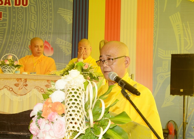 Đại đức Thích Từ Hằng phát biểu khai mạc Đại đức Thích Từ Hằng phát biểu khai mạc