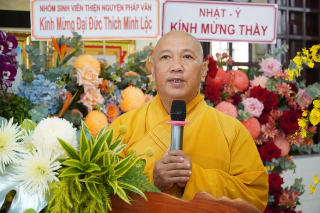 Thượng tọa Thích Giác Nguyên phát biểu khai mạc