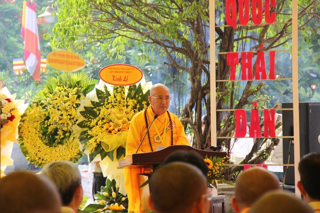 Hòa thượng Thích Khế Chơn, Trưởng ban Tổ chức đọc diễn văn khai mạc