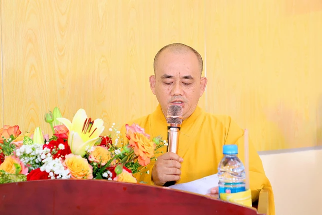 Đại đức Thích Thiện Quang phát biểu khai mạc Đại đức Thích Thiện Quang phát biểu khai mạc