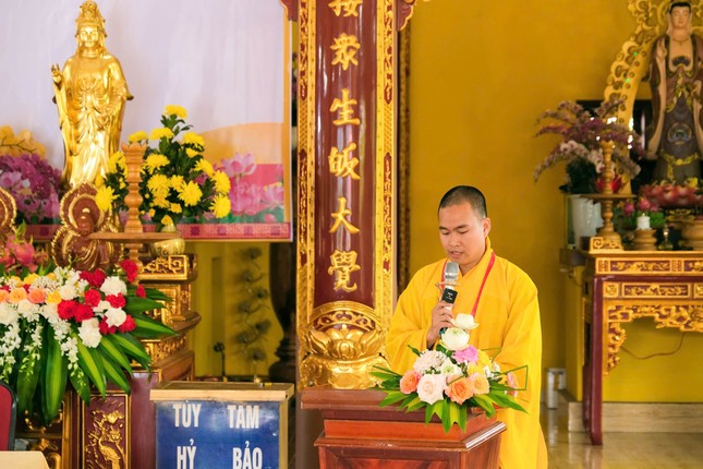 Đại đức Thích Đức Giáo phát biểu khai mạc Đại đức Thích Đức Giáo phát biểu khai mạc