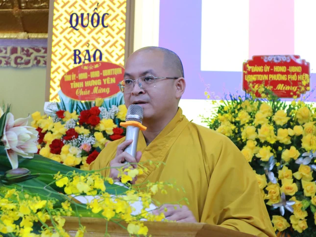 Thượng tọa Thích Nguyên Chính công bố các quyết định chuẩn y nhân sự