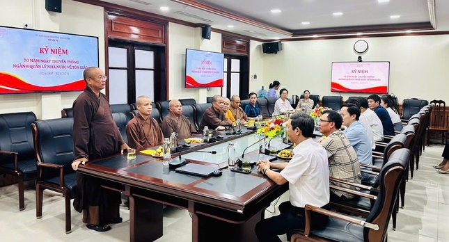 Hòa thượng Thích Quảng Hà phát biểu