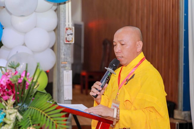Đại đức Thích Quảng Minh phát biểu khai mạc