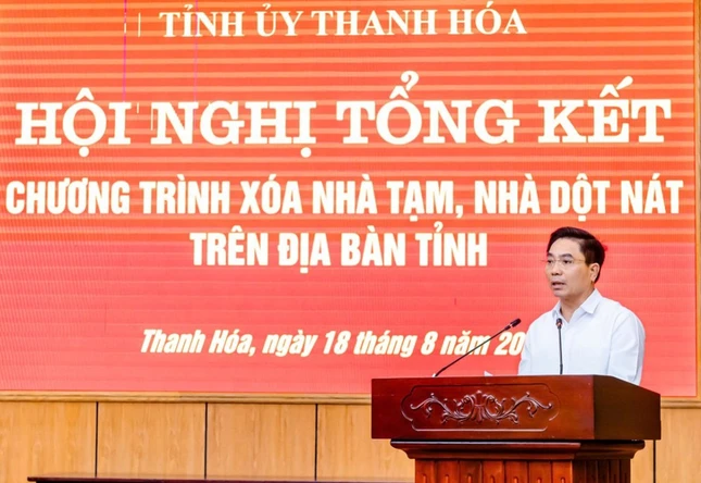 ông Nguyễn Doãn Anh, Ủy viên Trung ương Đảng, Bí thư Tỉnh ủy Thanh Hóa, Trưởng ban Chỉ đạo phát biểu