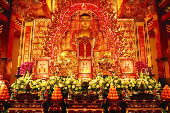 Ba vị Pháp chủ lãnh đạo tối cao về Đạo pháp và Giới luật của GHPGVN từ lúc thành lập (1981) đã viên tịch - Ảnh: Phùng Anh Quốc