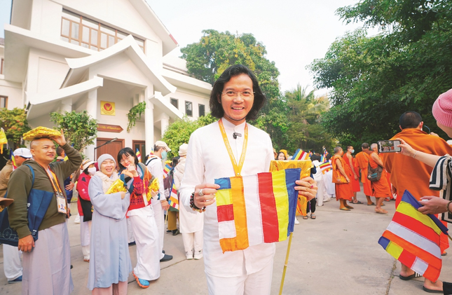 Anh Phương trong một chuyến hành hương