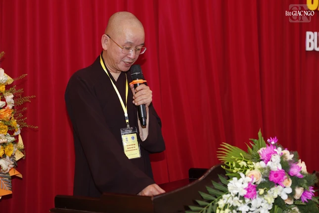 Thượng tọa Thích Nguyên Đạt phát biểu đúc kết