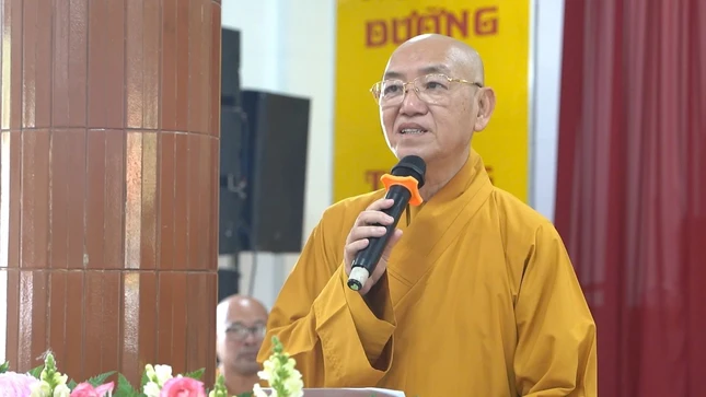 Thượng tọa Thích Bình Tâm phát biểu khai mạc