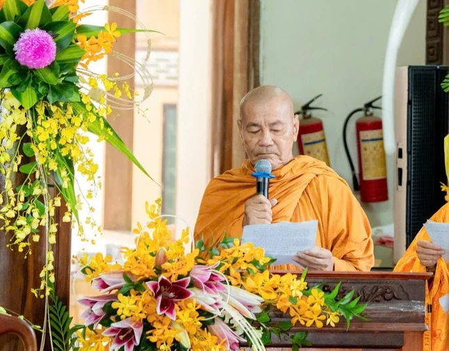 Hòa thượng Thích Pháp Cần phát biểu khai mạc Hòa thượng Thích Pháp Cần phát biểu khai mạc