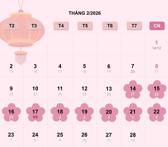 9 ngày nghỉ Tết Bính Ngọ - Đồ họa: Tâm Thảo/VnExpress